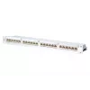 METZ CONNECT 130856-E-90 24-porttinen Cat.6A suojattu patch-paneeli, 1U, valkoinen