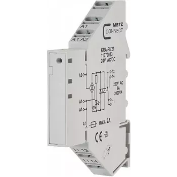 METZ CONNECT 11070013 relemoduuli 24 V DC 1 CO valkoinen