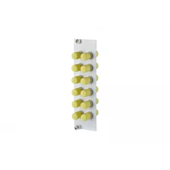 METZ BTR 15024A0112-E OpDAT REGpro 12xST SM/MM keramiikka harmaa etulevy 3U/7HP