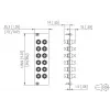 METZ BTR 15024A0112-E OpDAT REGpro 12xST SM/MM keramiikka harmaa etulevy 3U/7HP