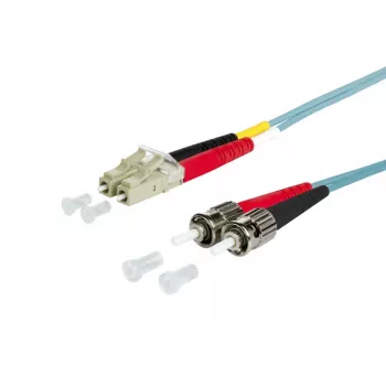 METZ BTR 151J1JOAO20E OpDat patchkaapeli OM3 LC-dupleksi 2x ST monimuoto 2m aqua I-V(ZN)H 50/125