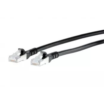 METZ CONNECT Cat.6A S/FTP patchkaapeli, RJ-45 - RJ-45, 0,5 m, harmaa, 10GBase-T 1308453000-E