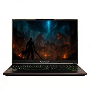 Captiva Entry Gaming I10-0938GE kannettava, 16 tuuman, Intel Core i7-14650HX, GeForce RTX 5060 8GB, 64GB RAM, 2TB SSD, Windows 11 Pro, ilman virtalähdettä
