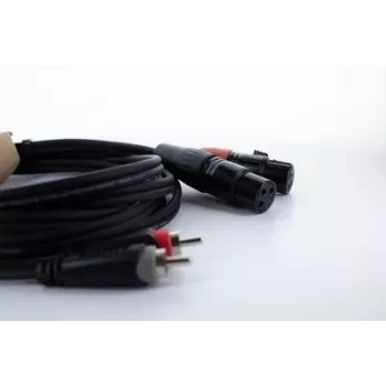 Cordial EU 3 FC XLR-RCA audiokaapeli 3 m musta 14853