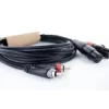 Cordial EU 3 FC XLR-RCA audiokaapeli 3 m musta 14853