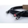 Cordial 14857 3,5mm plugi 2 RCA audio Y-adapterikaapeli 5m musta