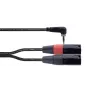 Cordial EY 1.5 WRMM XLR Y-adapterikaapeli 3,5 mm TRS - 2x XLR uros 1,5 m musta 14874