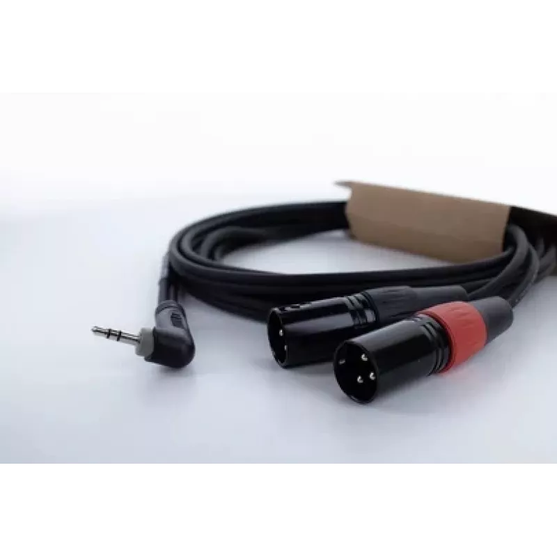 Cordial EY 1.5 WRMM XLR Y-adapterikaapeli 3,5 mm TRS - 2x XLR uros 1,5 m musta 14874
