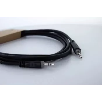 Cordial 14829 3,5 mm jakki audiokaapeli, 1,5 m, musta, PVC-kuori, kierretty pari