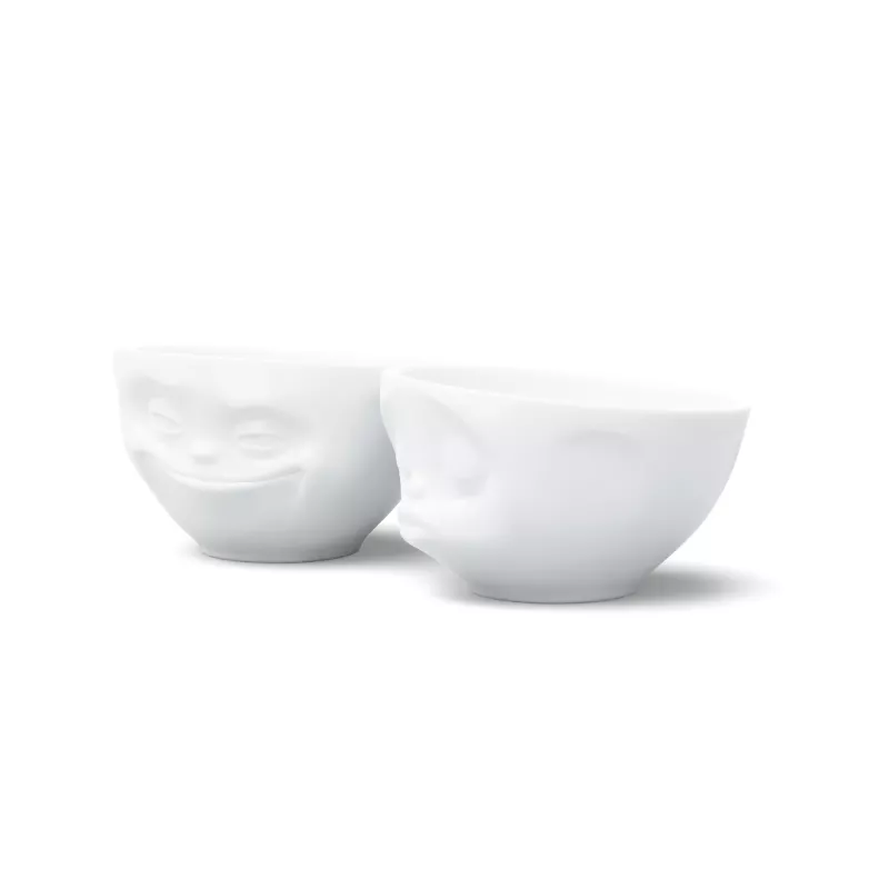 FIFTYEIGHT PRODUCTS T012201 kulhosarja 200 ml hymyilevä & suuteleva valkoinen posliini