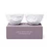 FIFTYEIGHT PRODUCTS T012201 kulhosarja 200 ml hymyilevä & suuteleva valkoinen posliini