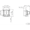 METZ CONNECT 1309413003-E asennussarja C6Amodul RJ45 Keystone -moduuleille