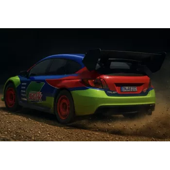 Absima 1:10 EP Rally STi-X Brushless 4WD RTR RC-auto akulla ja laturilla (12234)