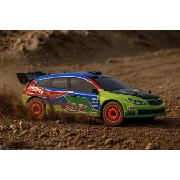Absima 1:10 EP Rally STi-X Brushless 4WD RTR RC-auto akulla ja laturilla (12234)