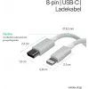 Flexline USB-C – Lightning PD latauskaapeli 2m valkoinen FL31-13053