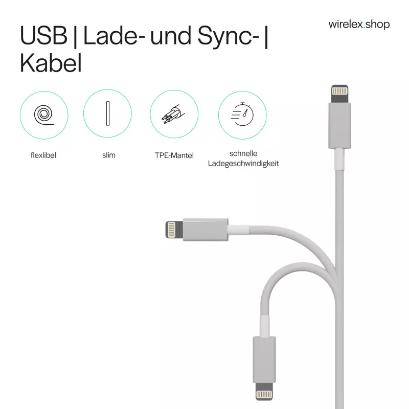 Flexline USB-C – Lightning PD latauskaapeli 2m valkoinen FL31-13053