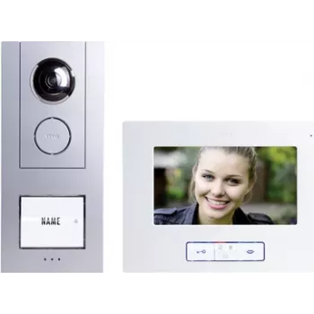 M-E MODERN-ELECTRONICS VISTUS VD ALU-6710 S langallinen video-ovisummerijärjestelmä, hopea 41174