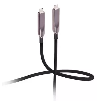 Flexline USB-C hybridikaapeli 3.2 Gen 2 8K 10Gbps 60W TPU 15m FL31-44081