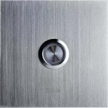 M-E MODERN-ELECTRONICS yksinkertainen ovikellolevy 41012 hopea 8-24 V AC/DC/1 A