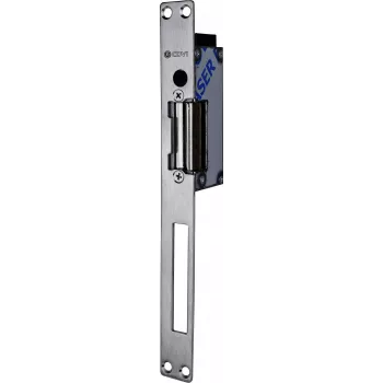m-e modern-electronics F0513000024-B sähköinen ovenavaaja mekaanisella vapautuksella, Fail-Secure, 8-12V AC/DC, 3000 N pitovoima, uppoasennus, harmaa