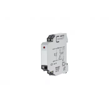 METZ CONNECT KRA-M6/21 liitäntärelemoduuli 24V AC/DC, 1 CO kosketin, 6A, valkoinen 11061525
