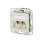 METZ CONNECT BTR E-DAT modul 8/8(8) UPk uppoasennettava datapistorasia, 2x RJ-45, CAT 6e, suojattu, helmenvalkoinen RAL 1013 1309121101-E