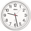 PEWETA radio-ohjattu seinäkello muovi valkoinen 30 cm (51.130.311)