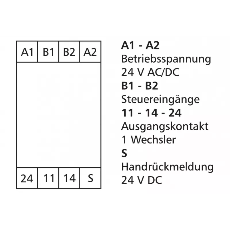 METZ CONNECT 110668132722 tehon rele valkoinen 24V DC 2PDT 8A PCB-asennus