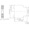METZ CONNECT 11061913 liitäntärelemoduuli, 24 V AC kela, 1 vaihtokosketin, 6 A, valkoinen