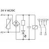 METZ CONNECT 11061913 liitäntärelemoduuli, 24 V AC kela, 1 vaihtokosketin, 6 A, valkoinen