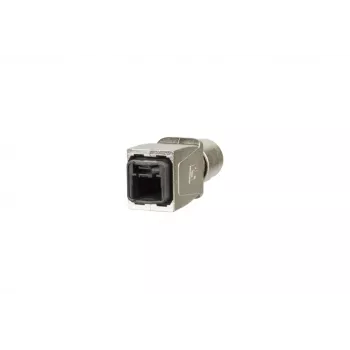 METZ BTR 14010850C0ME teollinen IP67 V14 RJ45 pistokekotelo, push-pull, tyhjä