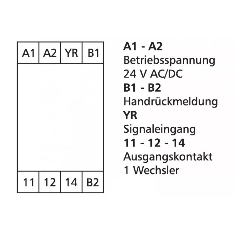 METZ CONNECT 110666 teherele valkoinen DPDT 24V DC 8A PCB-asennus