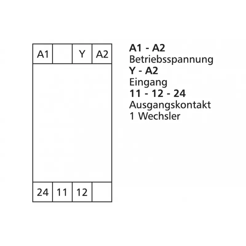 METZ CONNECT KRS-E08 3 24 V AC/DC liitäntärelemoduuli, 1 vaihtokosketin, 8 A, DIN-kisko 110673