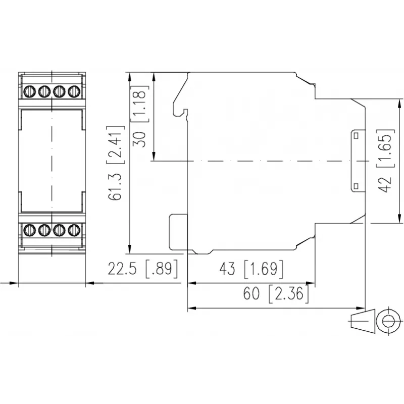 METZ CONNECT KRS-E08 3 24 V AC/DC liitäntärelemoduuli, 1 vaihtokosketin, 8 A, DIN-kisko 110673