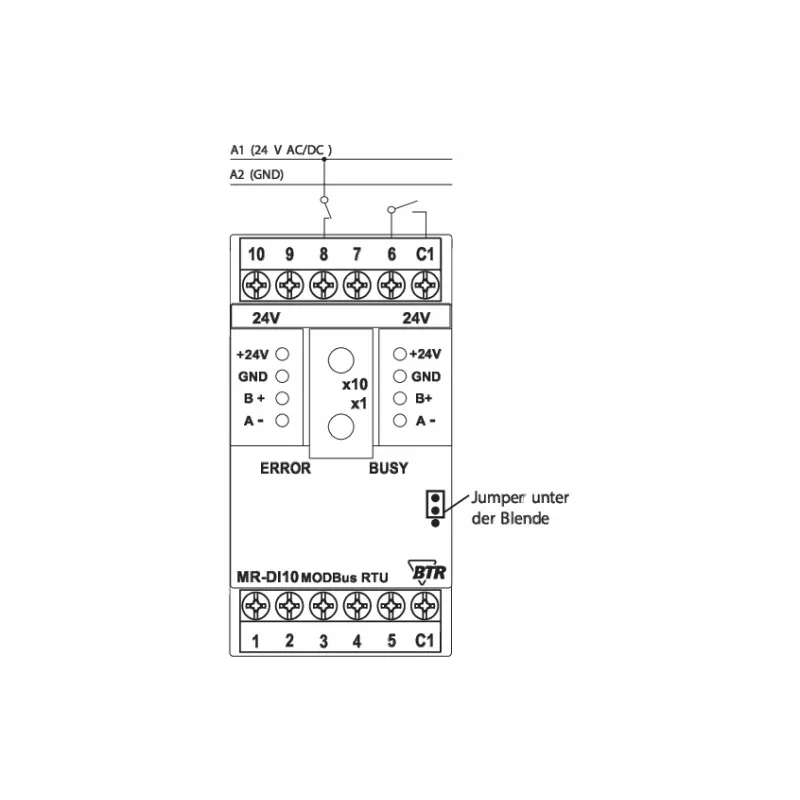 METZ Connect Modbus digitaalinen tulomoduuli 10DI 24VAC/VDC (1108311319)