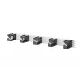 METZ CONNECT BTR kaapelinhallinta 1U rack-paneeli, 5 rengasta, musta 130894-01-03-E