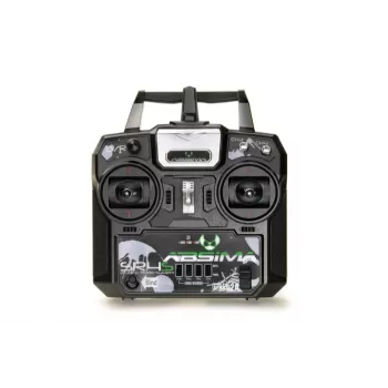 Absima SR4S 4-kanavainen tikkuohjain 2,4 GHz vastaanottimella, musta