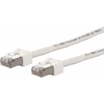 METZ CONNECT Ultraflex500 CAT 6 S/FTP patch-kaapeli, RJ-45 pistoke–RJ-45 pistoke, 1,0 m, valkoinen, halogeniton 13084V1088-E