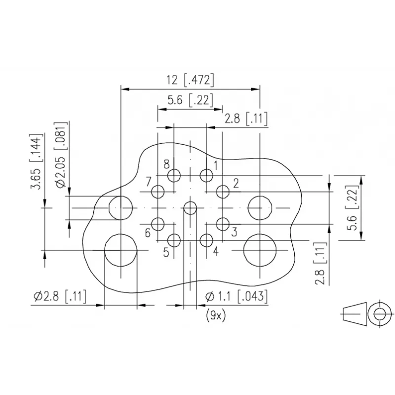 METZ Connect MMT471A315 8-napainen PCB-liitinliitin, liitin, 3,5 mm jako, ruuviliitäntä, vihreä
