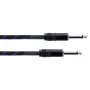 Cordial 14770 mono-äänikaapeli 6,3 mm TS - 6,3 mm TS 5 m musta/sininen tekstiili