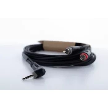 Cordial 14860 3,5 mm plugi - 2x RCA audio Y-adapterikaapeli 3 m musta