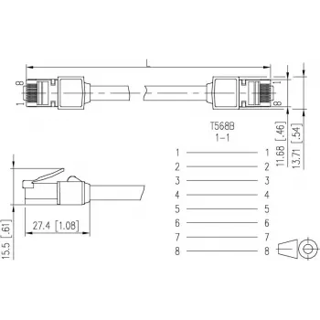 METZ CONNECT 13084V1500-E Cat6 S/FTP verkkokaapeli, RJ45, 1,5 m, musta