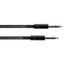 Cordial 14816 stereo plugi audiokaapeli 6,3 mm TRS - 6,3 mm TRS, 1,5 m, musta, twisted pair, PVC