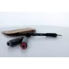 Cordial 14892 audio-Y-adapterikaapeli, 3,5 mm stereo plugi - kaksi 6,3 mm mono liitäntää, 0,3 m, musta PVC