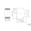 METZ Connect vaihevalvontarele 3x 200-480 V AC, 2 vaihtokosketinta, DIN-kisko 11027170