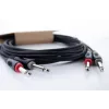 Cordial 14846 twin mono plugi audiokaapeli 6 m musta - dual 6,3 mm TS - dual 6,3 mm TS