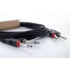 Cordial 14846 twin mono plugi audiokaapeli 6 m musta - dual 6,3 mm TS - dual 6,3 mm TS