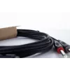 Cordial 14846 twin mono plugi audiokaapeli 6 m musta - dual 6,3 mm TS - dual 6,3 mm TS