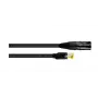 Cordial 15549 CAT 5e S/UTP patch-kaapeli, RJ45, 3 m, musta, PUR-vaippa, Gigabit Ethernet