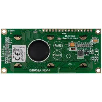 JOY-IT COM-OLED16X2 16x2 OLED -näyttömoduuli, valkoinen, I2C, SSD1306, Arduino- ja Raspberry Pi -yhteensopiva